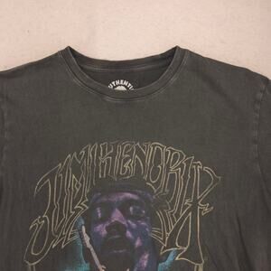 Jimi Hendrix Band Crew Neck Short Sleeve Graphic T Shirt Mens Size M Gray